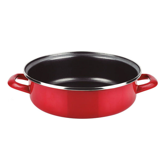 Panela para assar bolos optimax Ã¸26cm vermelha aÃ§o esmaltado aisi 430 fagor_0
