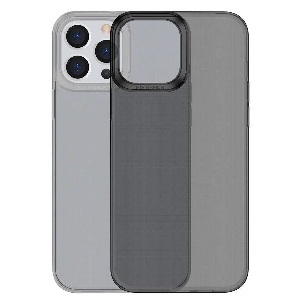 Baseus Simple Series Case transparent gel case for iPhone 13 Pro black (ARAJ000401)_0