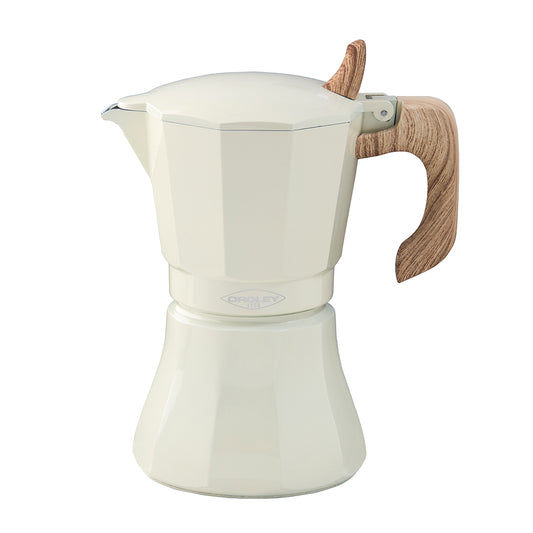Cafeteira de alumÃ­nio de 6 chÃ¡venas modelo "petra" cor creme_0