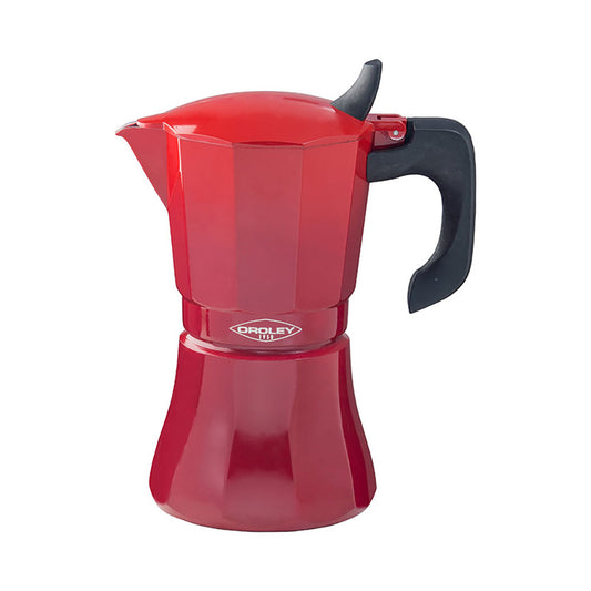 Cafeteira de alumÃ­nio de 9 chÃ¡venas modelo "petra" cor vermelho_0