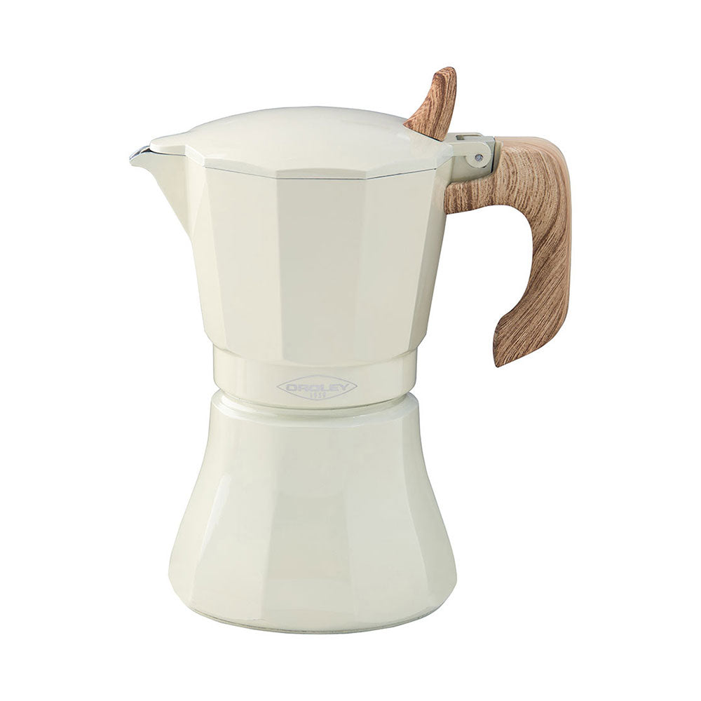 Cafeteira de alumÃ­nio de 9 chÃ¡venas modelo "petra" cor creme_0