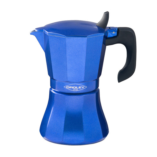 Cafeteira de alumÃ­nio de 9 chÃ¡venas modelo "petra" cor azul_0
