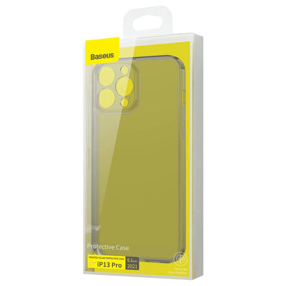 Baseus Frosted Glass Case Cover for iPhone 13 Pro Hard Cover with Gel Frame black (ARWS000401)_4