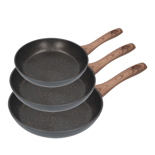 Kit de 3 frigideiras antiaderentes "serie eneas" gourmet kitchen_0