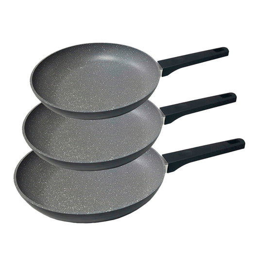 Kit de 3 frigideiras antiaderentes "profissional line" gourmet kitchen_0
