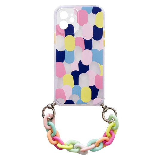 Color Chain Case gel flexible elastic case cover with a chain pendant for Samsung Galaxy S20 FE 5G multicolour  (1)_0