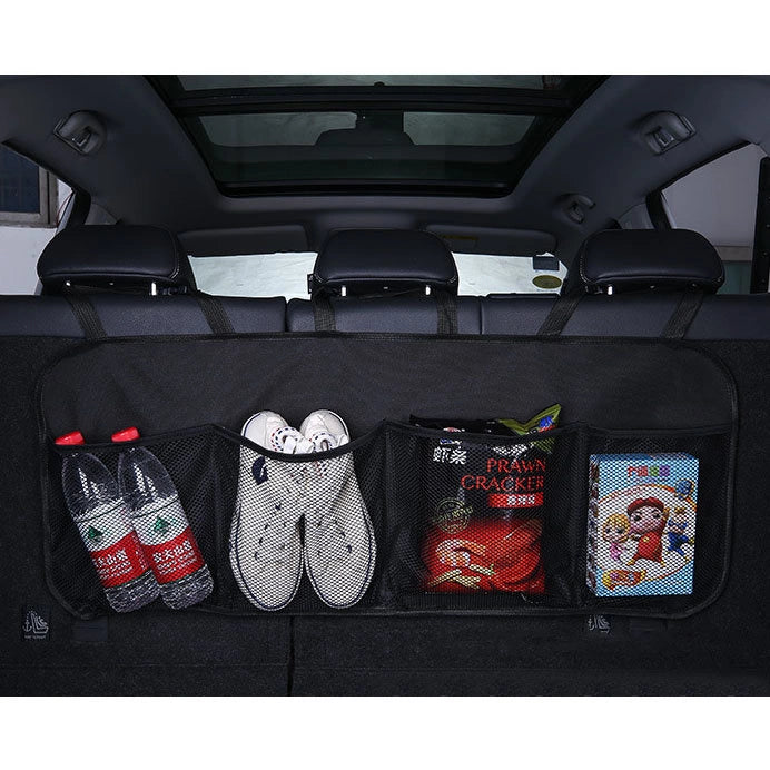 Car organizer for the rear seat backrest for the trunk black_2