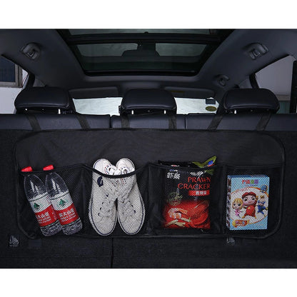 Car organizer for the rear seat backrest for the trunk black_2
