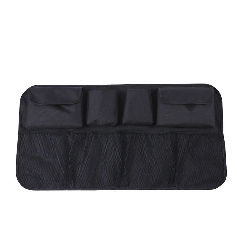 Car organizer for the rear seat backrest for the trunk black_0