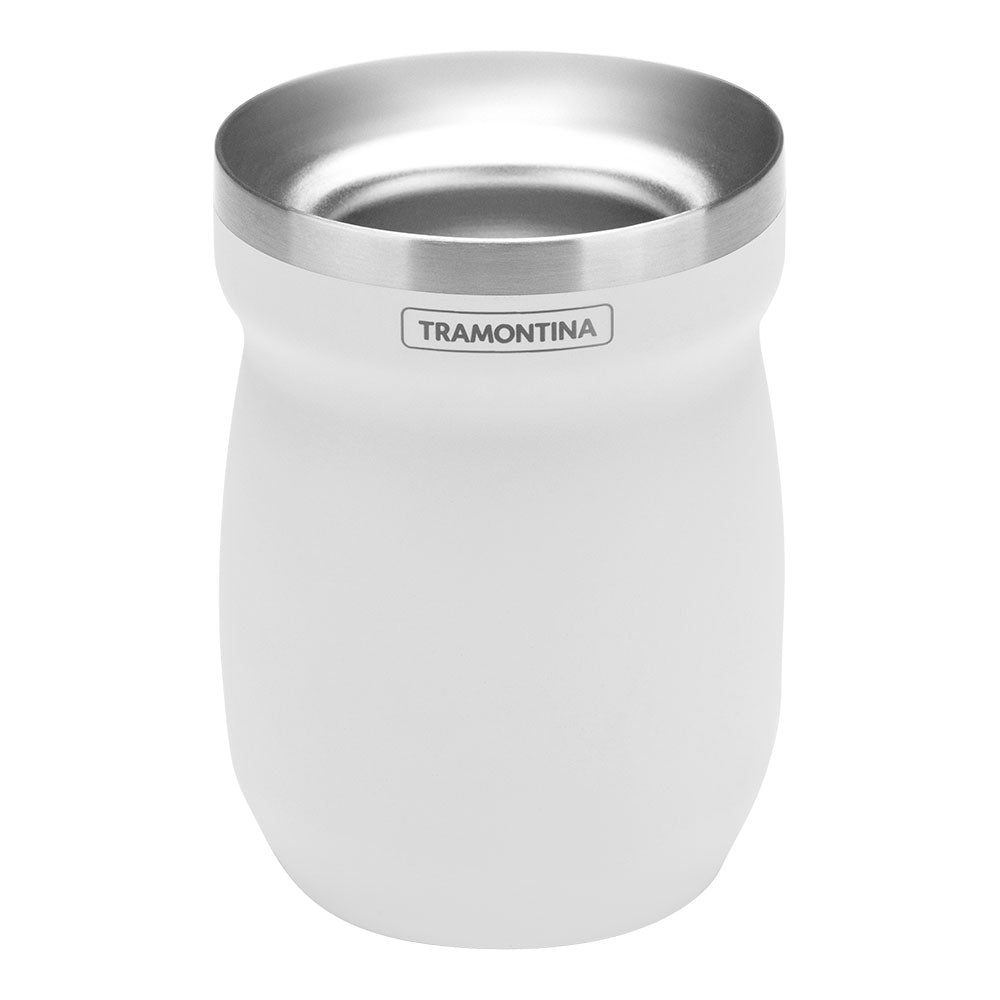 Recipiente de aÃ§o inoxidÃ¡vel branco mate 240 ml_0