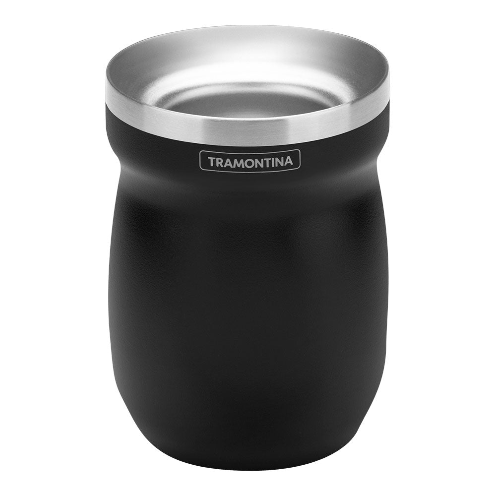 Recipiente de aÃ§o inoxidÃ¡vel preto mate 240 ml_0