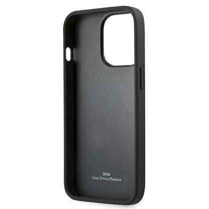 Etui BMW BMHCP13LRSPPR iPhone 13 Pro/13 6,1" czerwony/red hardcase Leather Curve Perforate_6
