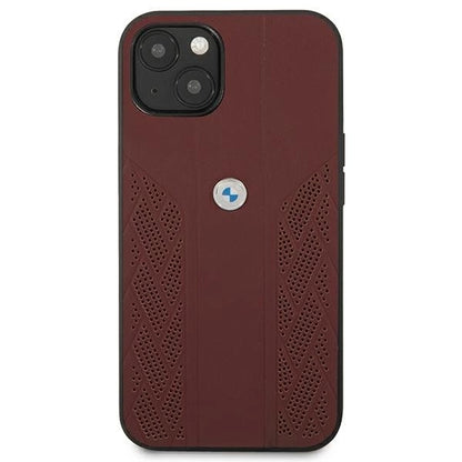 Etui BMW BMHCP13SRSPPR iPhone 13 mini 5,4" czerwony/red hardcase Leather Curve Perforate_1
