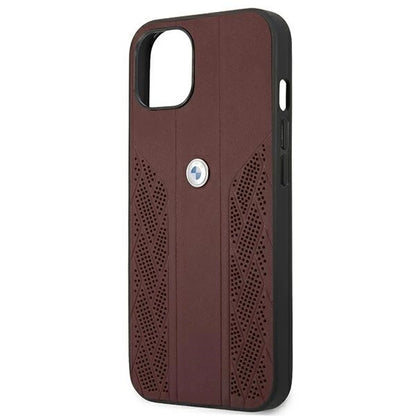 Etui BMW BMHCP13SRSPPR iPhone 13 mini 5,4" czerwony/red hardcase Leather Curve Perforate_4