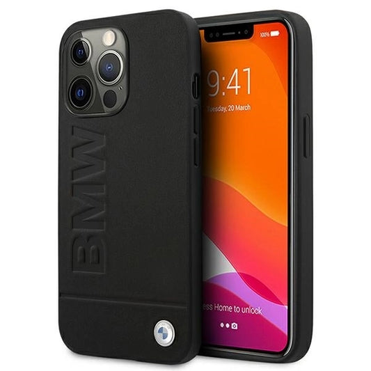 Etui BMW BMHCP13XSLLBK iPhone 13 Pro Max 6,7" czarny/black hardcase Signature Logo Imprint_0