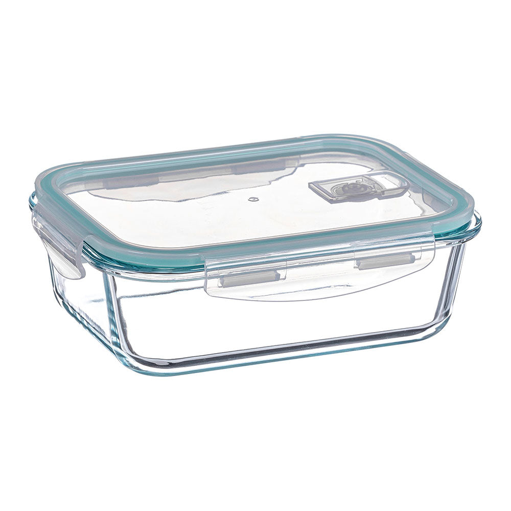 Recipiente de alimentos retangular hermÃ©tica de borosilicato de 630 ml_0