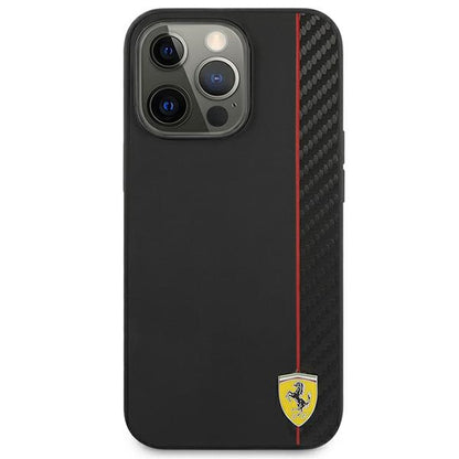 Ferrari FESAXHCP13XBK iPhone 13 Pro Max 6,7" czarny/black hardcase On Track Carbon Stripe_2