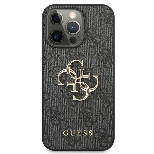 Guess GUHCP13L4GMGGR iPhone 13 Pro / 13 6.1" grey/grey hardcase 4G Big Metal Logo_2