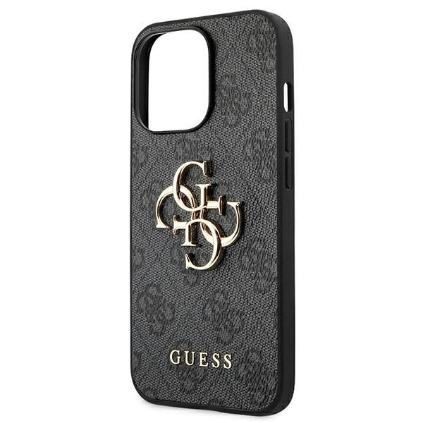 Guess GUHCP13L4GMGGR iPhone 13 Pro / 13 6.1" grey/grey hardcase 4G Big Metal Logo_5