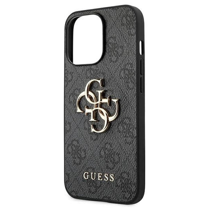 Guess GUHCP13L4GMGGR iPhone 13 Pro / 13 6.1" grey/grey hardcase 4G Big Metal Logo_5