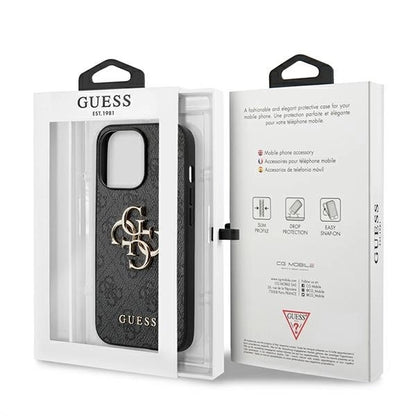 Guess GUHCP13L4GMGGR iPhone 13 Pro / 13 6.1" grey/grey hardcase 4G Big Metal Logo_7
