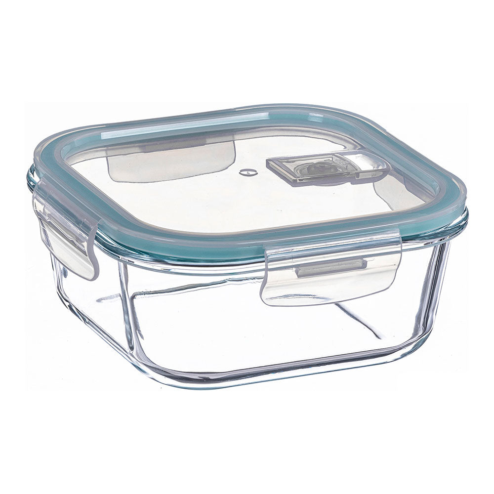 Recipiente de alimentos quadrada hermÃ©tica de borosilicato de 800 ml_0