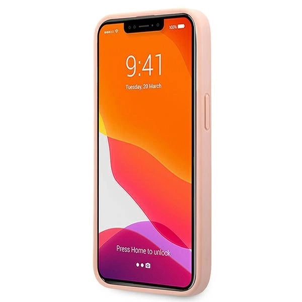 Guess GUHCP13XPSASBPI iPhone 13 Pro Max 6.7" pink/pink hardcase Saffiano Stripe_4