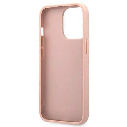 Guess GUHCP13XPSASBPI iPhone 13 Pro Max 6.7" pink/pink hardcase Saffiano Stripe_6
