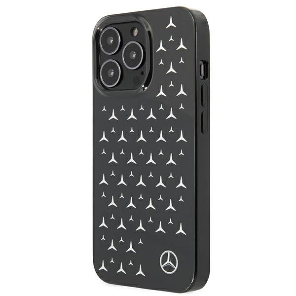 Mercedes MEHCP13LESPBK iPhone 13 Pro / 13 6,1" czarny/black hardcase Silver Stars Pattern_1
