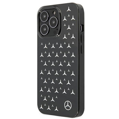 Mercedes MEHCP13LESPBK iPhone 13 Pro / 13 6,1" czarny/black hardcase Silver Stars Pattern_1