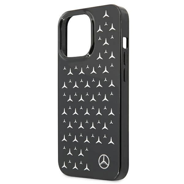 Mercedes MEHCP13LESPBK iPhone 13 Pro / 13 6,1" czarny/black hardcase Silver Stars Pattern_5