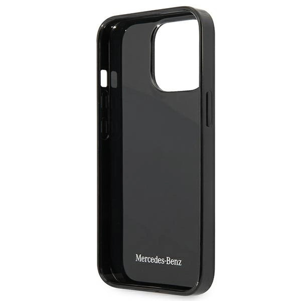 Mercedes MEHCP13LESPBK iPhone 13 Pro / 13 6,1" czarny/black hardcase Silver Stars Pattern_6