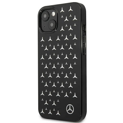 Mercedes MEHCP13SESPBK iPhone 13 mini 5,4" czarny/black hardcase Silver Stars Pattern_1
