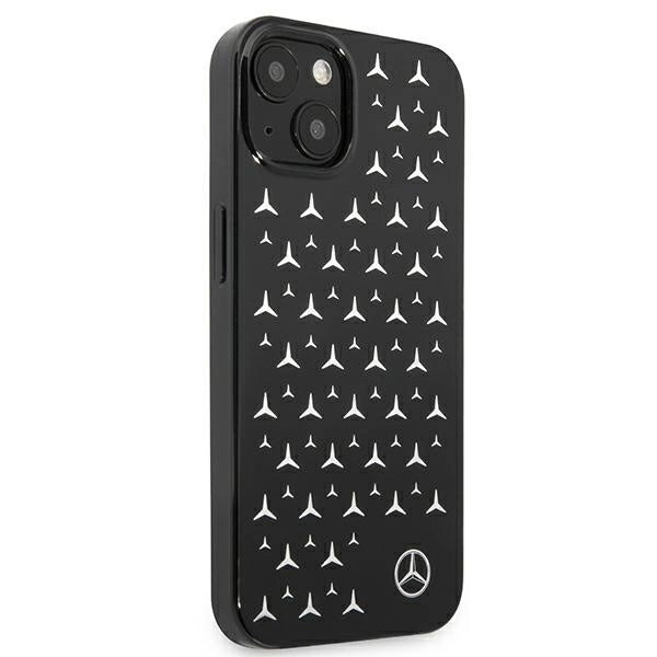 Mercedes MEHCP13SESPBK iPhone 13 mini 5,4" czarny/black hardcase Silver Stars Pattern_3