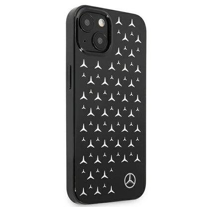 Mercedes MEHCP13SESPBK iPhone 13 mini 5,4" czarny/black hardcase Silver Stars Pattern_3