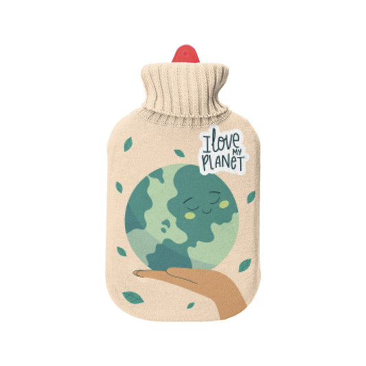 Botija de Ã¡gua quente, modelo cuidar do planeta, 2l._0