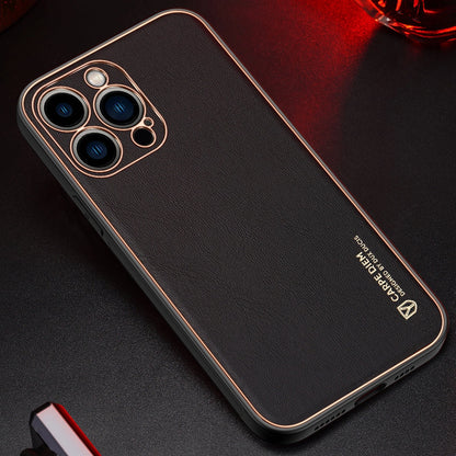 Dux Ducis Yolo elegant case made of soft TPU and PU leather for iPhone 13 Pro red_16