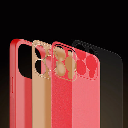 Dux Ducis Yolo elegant case made of soft TPU and PU leather for iPhone 13 Pro red_7