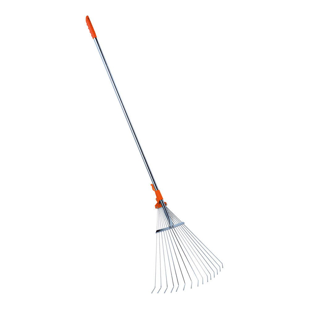 Ancinho para folhas regulÃ¡vel, com cabo telescÃ³pico, 1,28-1,6m. stocker_0
