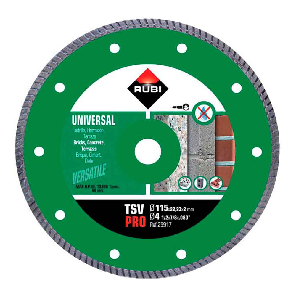 Disco diamante tsv Ã¸115mm pro 25917 rubi_0
