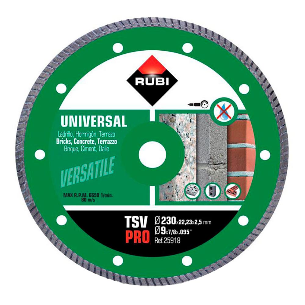 Disco diamante tsv Ã¸230mm pro 25918 rubi_0
