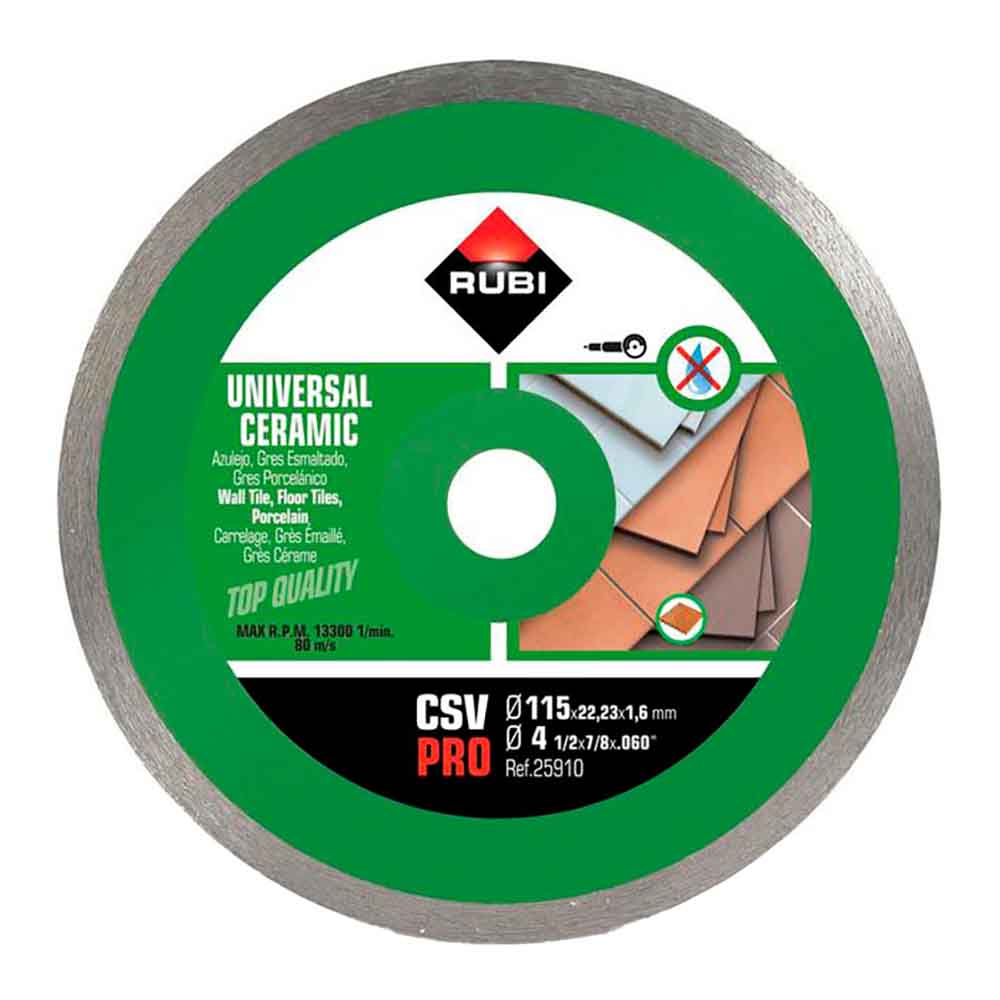 Disco diamante csv Ã¸115mm pro 25910 rubi_0