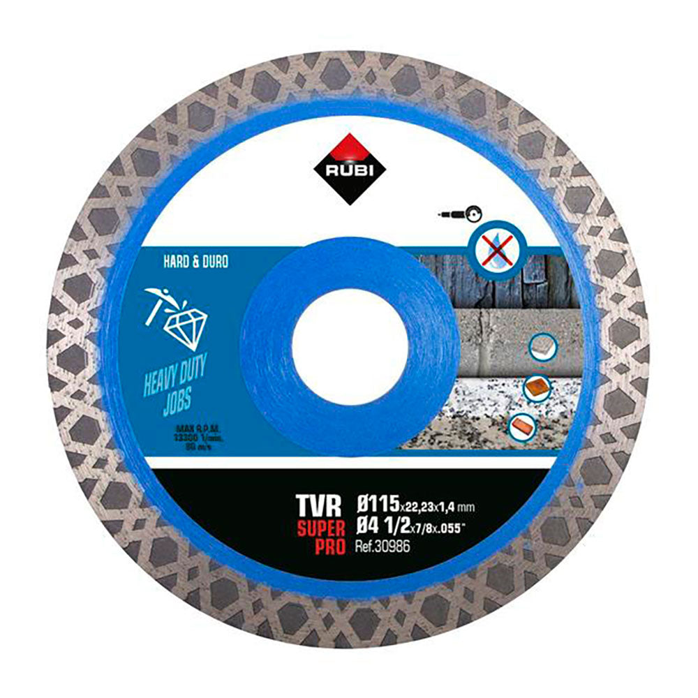 Disco diamante tvr Ã¸115mm superpro 30986 rubi_0