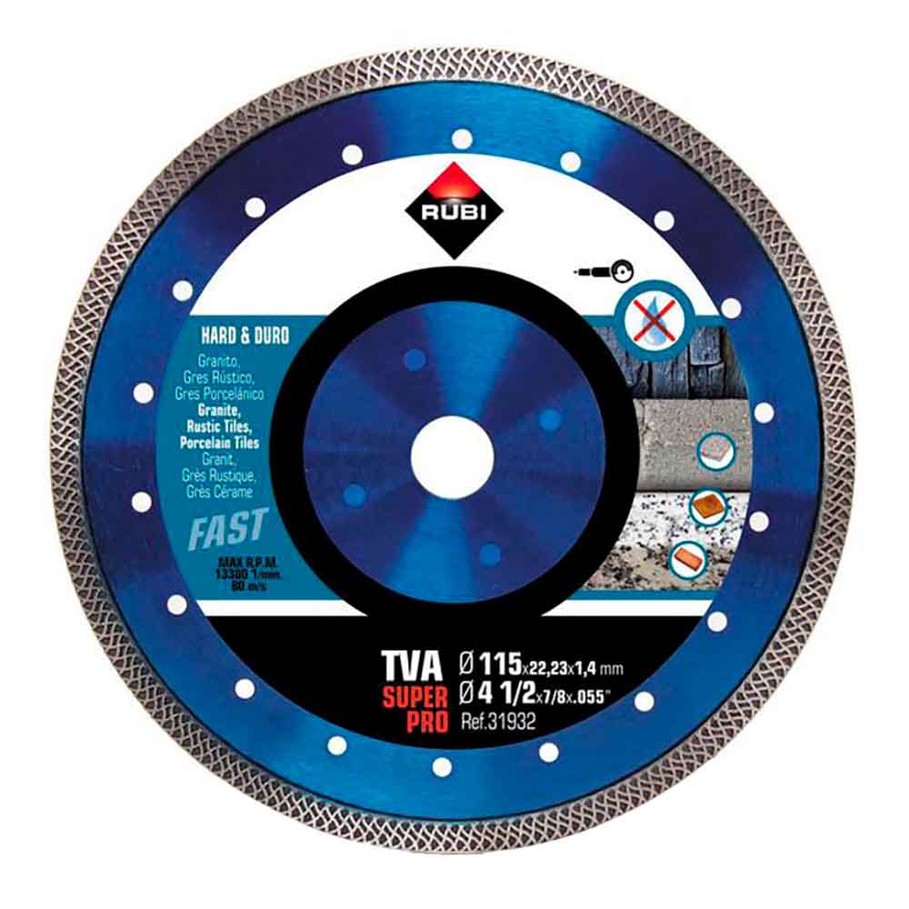 Disco diamante tva Ã¸115mm superpro 31932 rubi_0