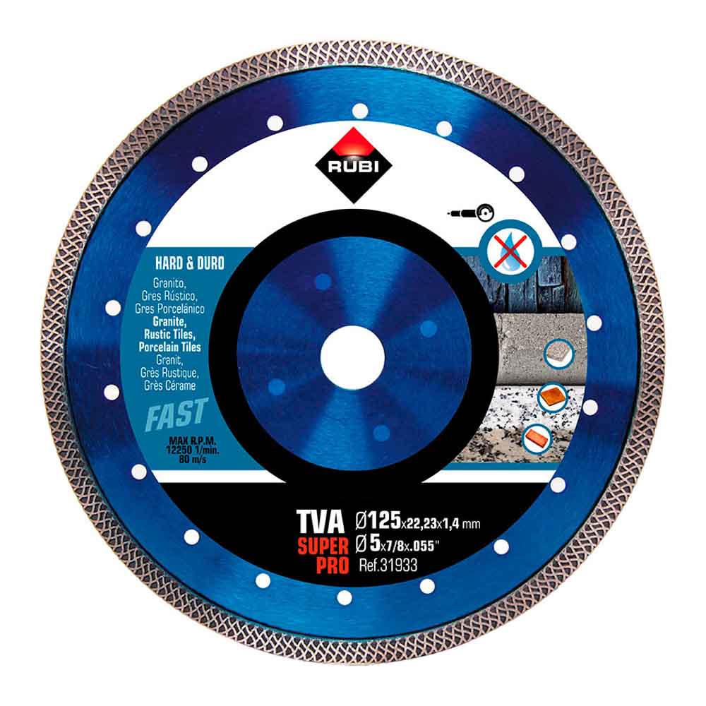 Disco de diamante tva Ã¸125mm superpro r31933 rubi_0