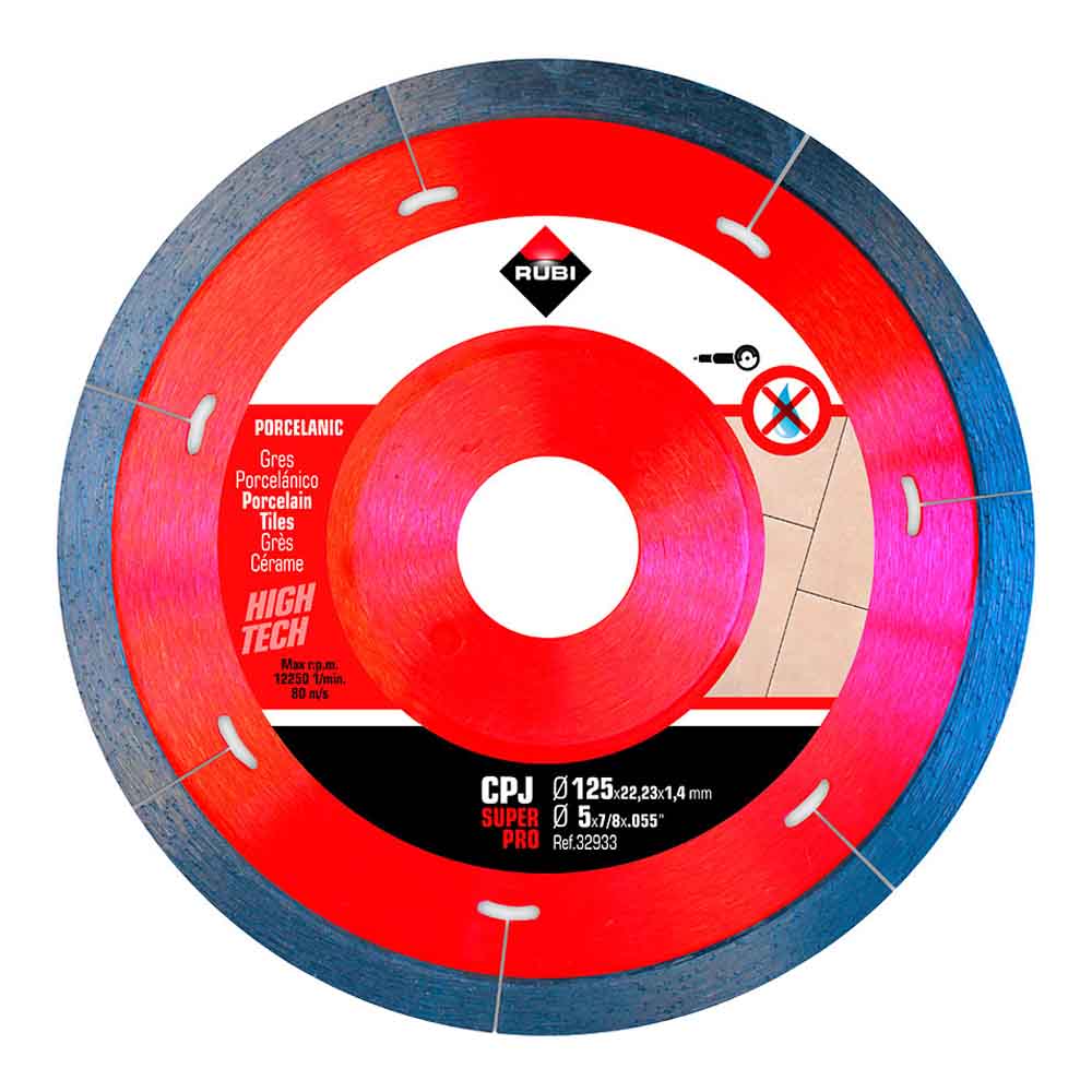 Disco de diamante cpj Ã¸125mm superpro r32933 rubi_0