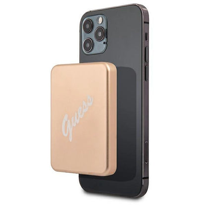 Guess Inductive Power Bank 5W GUPBMSVSLG 3000mAh gold/gold MagSafe_0