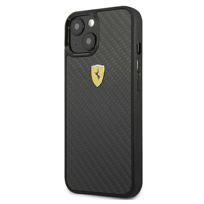 Ferrari FEHCP13SFCABK iPhone 13 mini 5.4&quot; black/black hardcase On Track Real Carbon_1