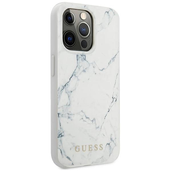 Guess Marble Case for iPhone 13 Pro / 13 - White_3