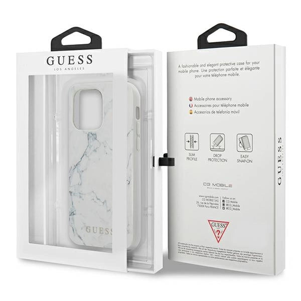 Guess Marble Case for iPhone 13 Pro / 13 - White_6